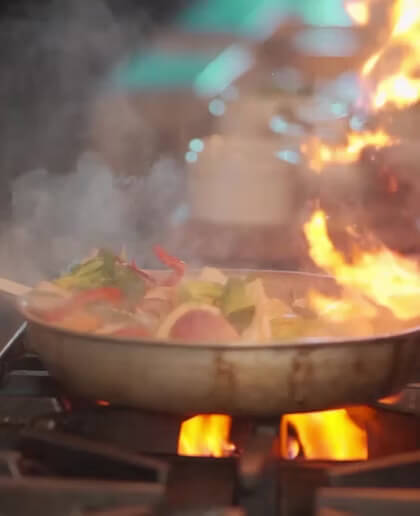 Cooking in a Pan