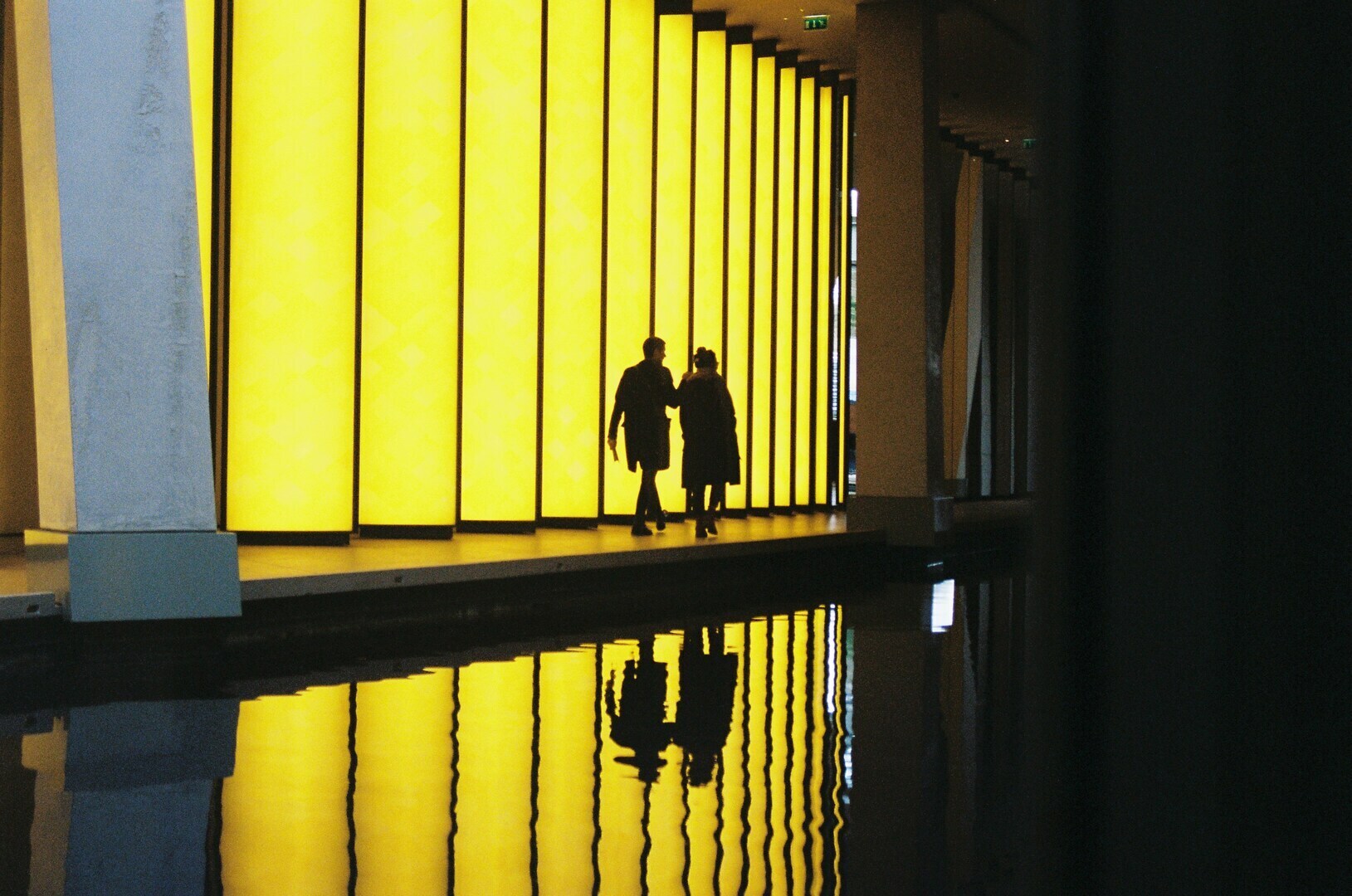 Inside of Fondation Louis Vuitton