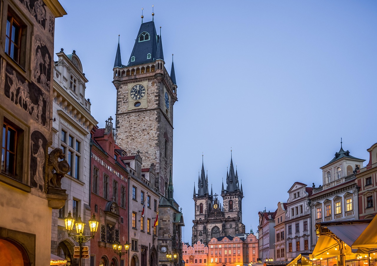 Chapel and ceremonial rooms inside Old Town Hall, Prague